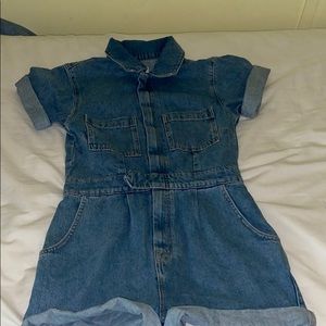 BDG denim coverall romper
